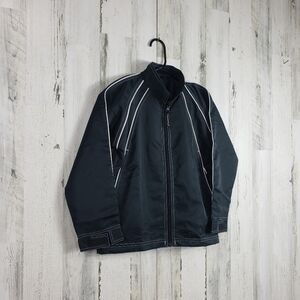 Boys stormtech performance black, white light jacket youth size small